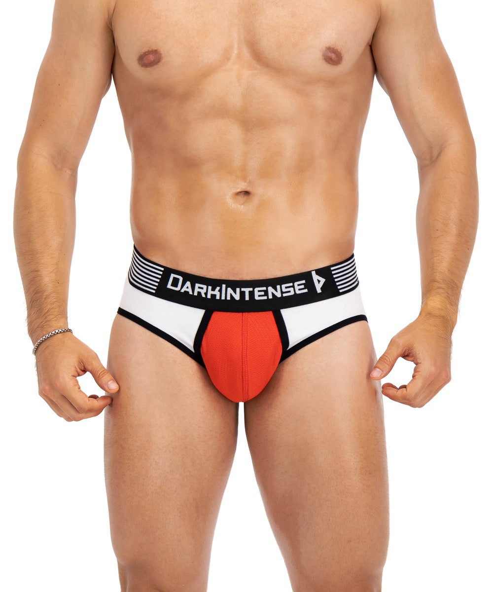 Brief Color BlancoY Rojo Con Negro