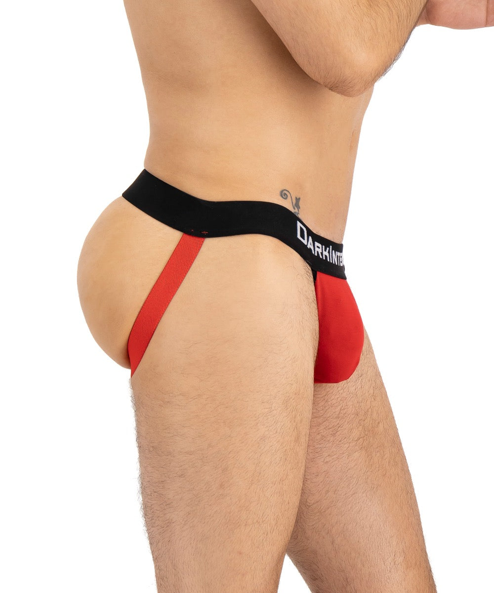 Jockstrap Rojo Y Negro