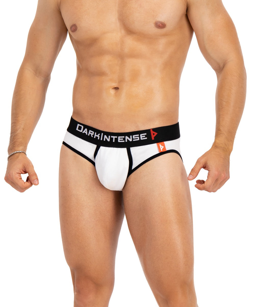 Brief Blanco Con Negro