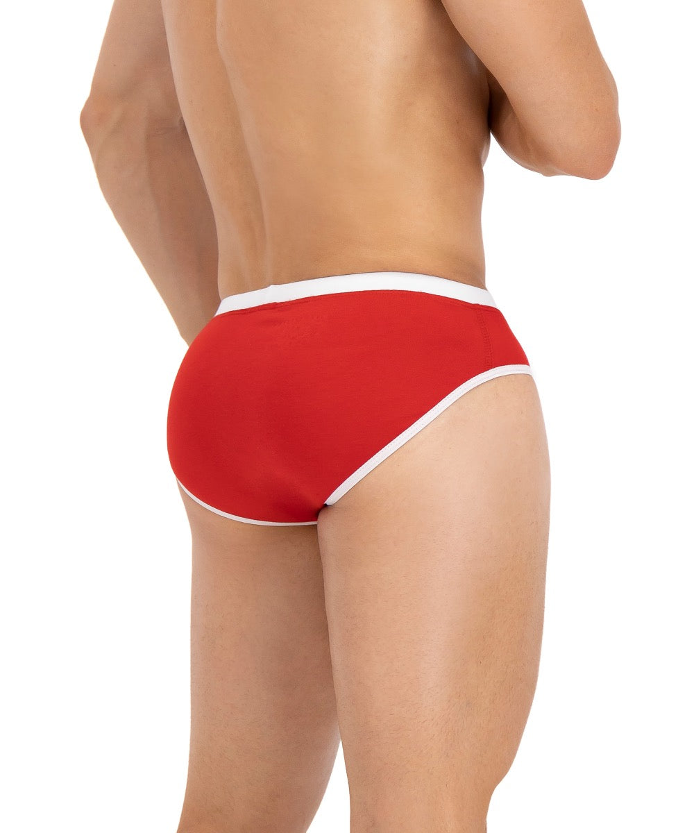 Bikini Rojo Con Blanco