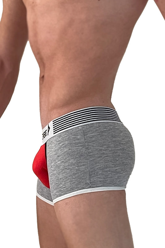 Gray, Red & White Varsity Trunk